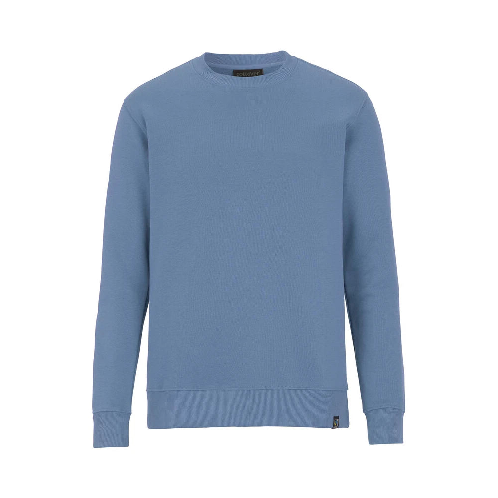 Cottover Key Crew Neck Unisex Sweatshirt Vintage Blauw