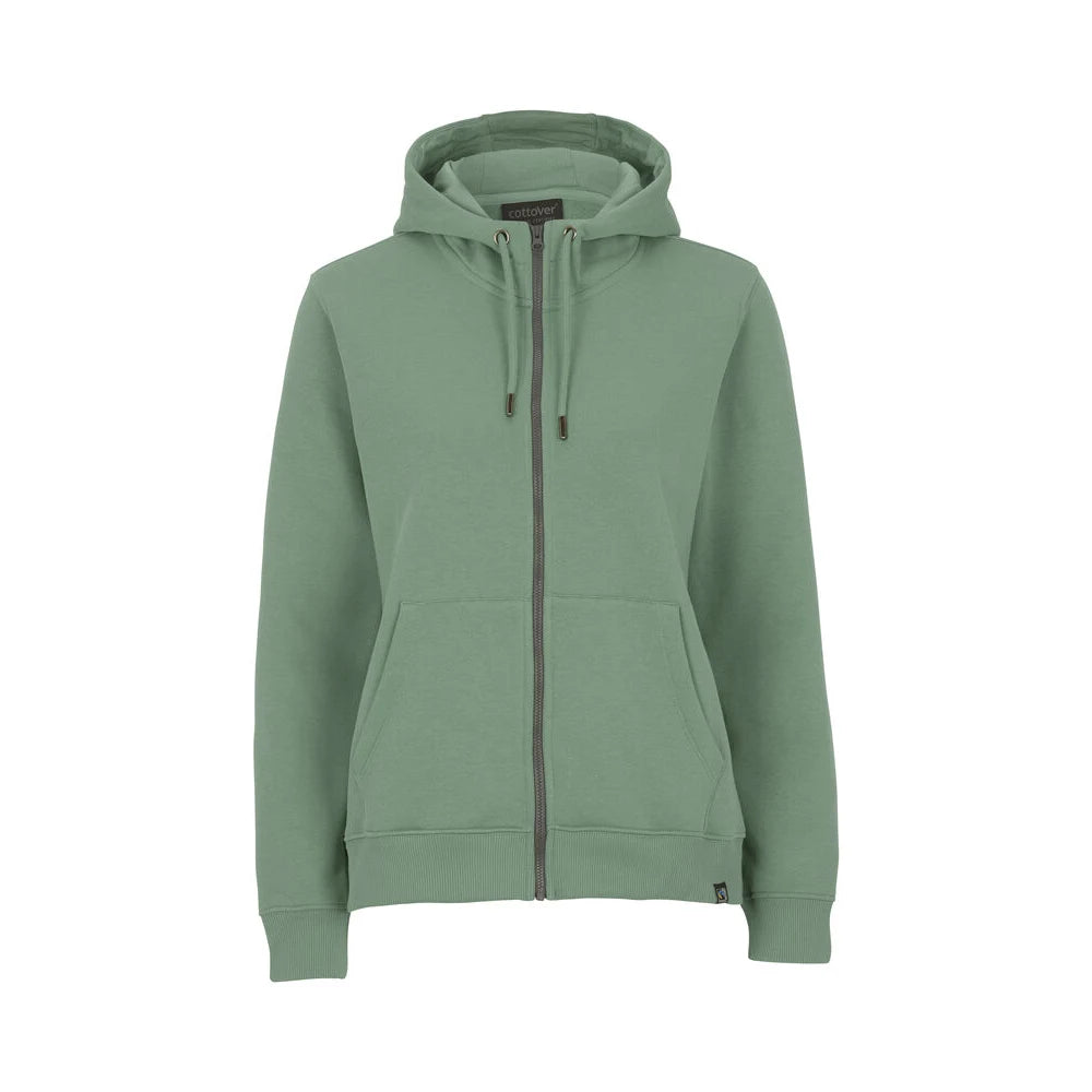 Cottover Key Fz Hood Lady Vintage Groen