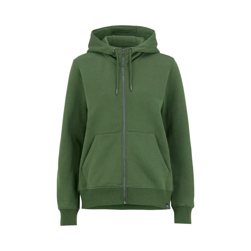 Cottover Key Fz Hood Lady Donker Groen