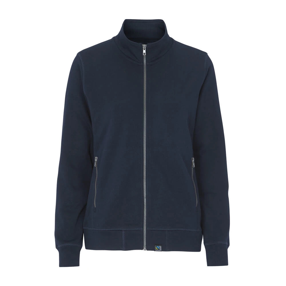 Cottover F. Terry Fz Collar Lady - GOTS Marine
