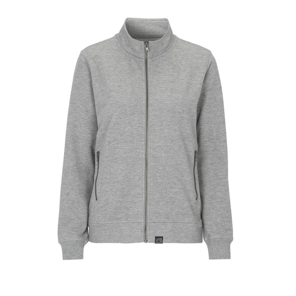 Cottover F. Terry Fz Collar Lady - GOTS Grijs Mêlée