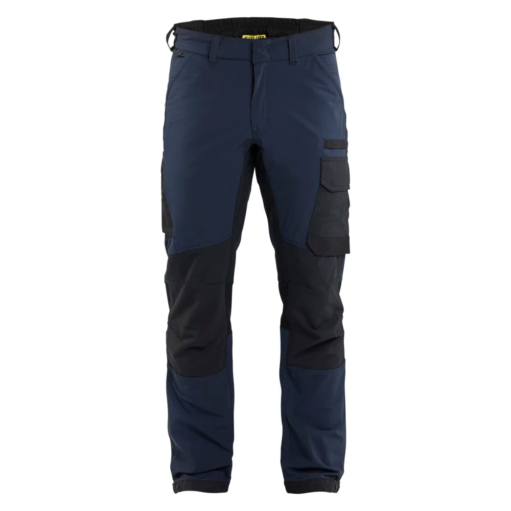Blaklader 1422 1645 Service Werkbroek 4-Weg Stretch Donker Marineblauw Zwart