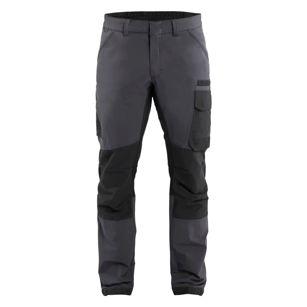 Blaklader 1422 1645 Service Werkbroek 4-Weg Stretch Medium Grijs Zwart