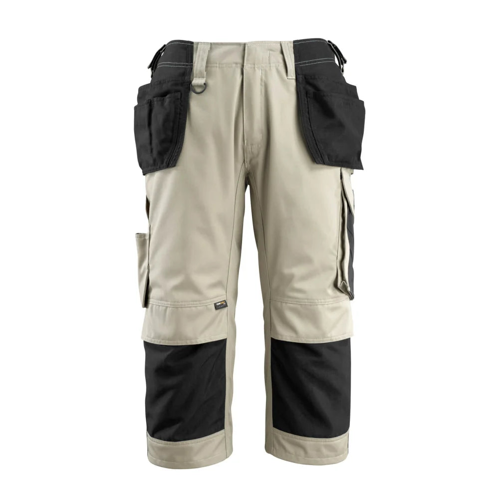 Mascot 14349-442 Driekwart Broek Met Spijkerzakken Lichtkhaki Zwart