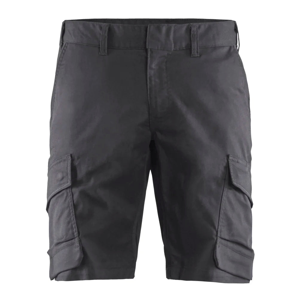 Blaklader 1446 1832 Industrie Short Stretch Medium Grijs Zwart