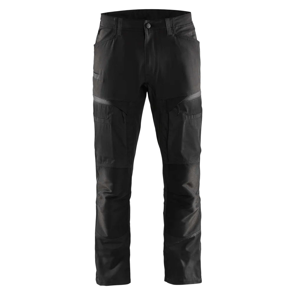 Blaklader 1456 1845 Service Werkbroek Stretch Zwart Donkergrijs