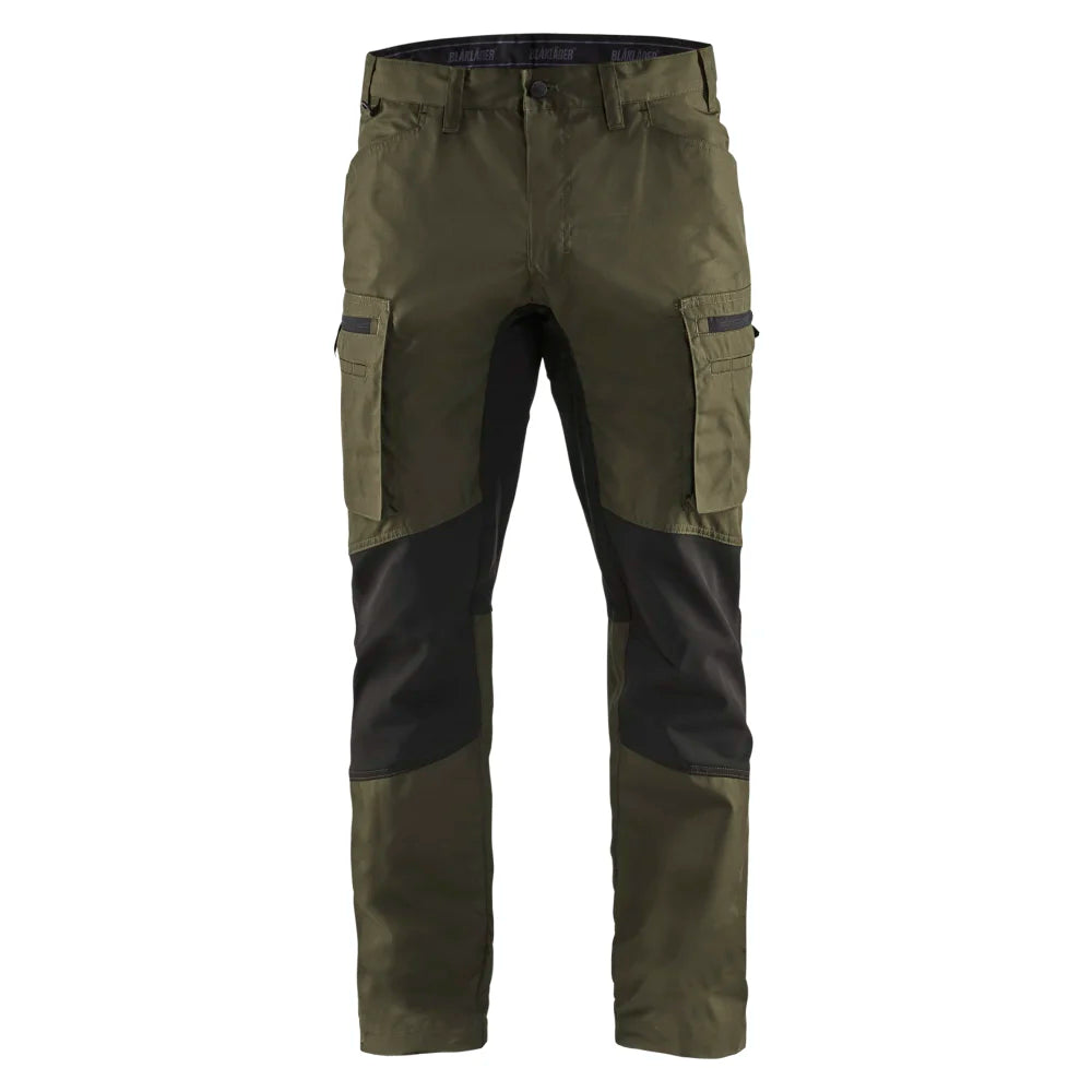 Blaklader 1459 1845 Service Werkbroek Stretch Groen Zwart