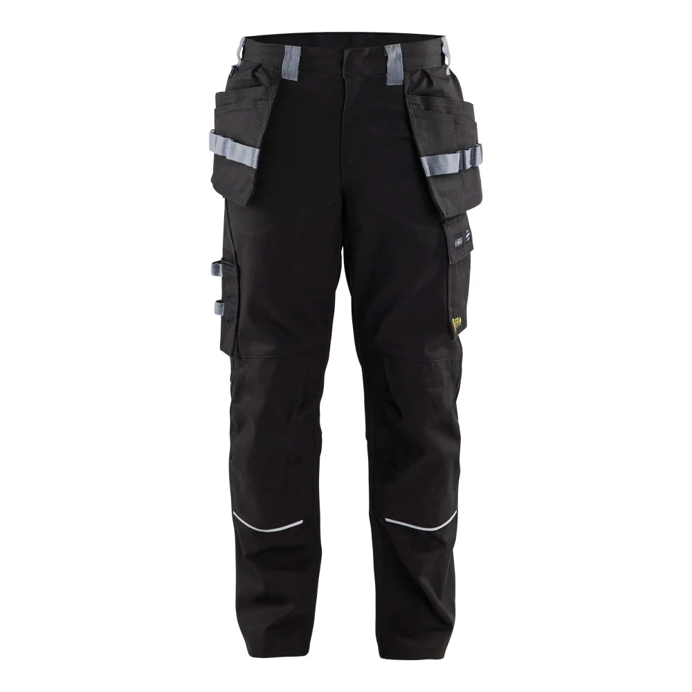 Blaklader 1461 1516 Vlamvertragende Werkbroek Met Gereedschapszakken Zwart Grijs