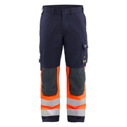 Blaklader 1488 1524 Multinorm Werkbroek Inherent Marineblauw Oranje