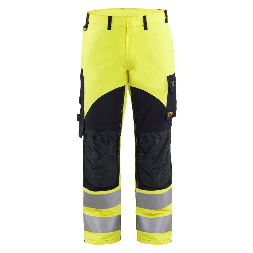Blaklader 1492 1512 APC 2 Multinorm Werkbroek Inherent High Vis Geel Marineblauw
