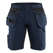 Blaklader 1494 1330 Service Short Met Gereedschapszakken Donker Marineblauw High Vis Geel