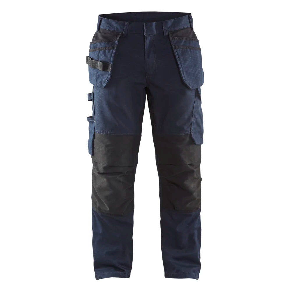 Blaklader 1496 1330 Service Werkbroek Stretch Met Gereedschapszakken Donker Marineblauw Zwart