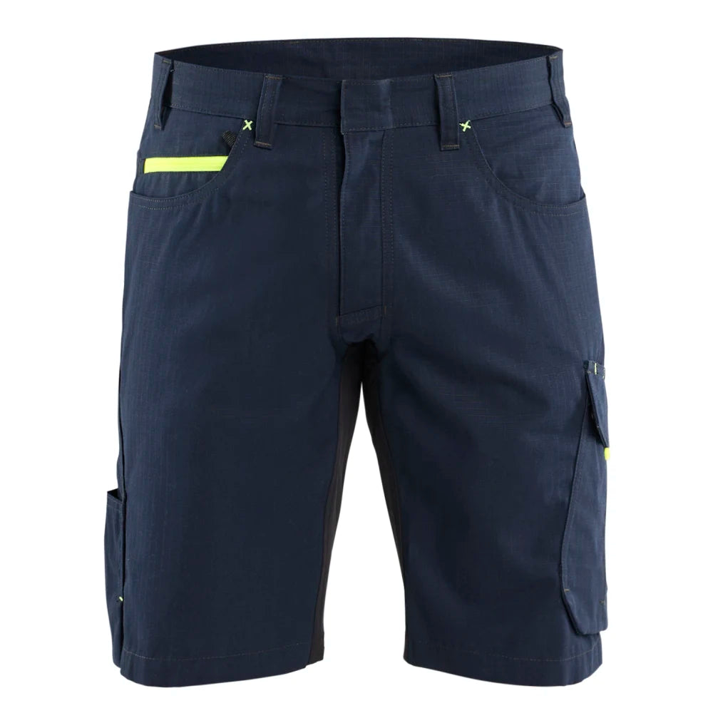Blaklader 1499 1330 Service Short Donker Marineblauw High Vis Geel