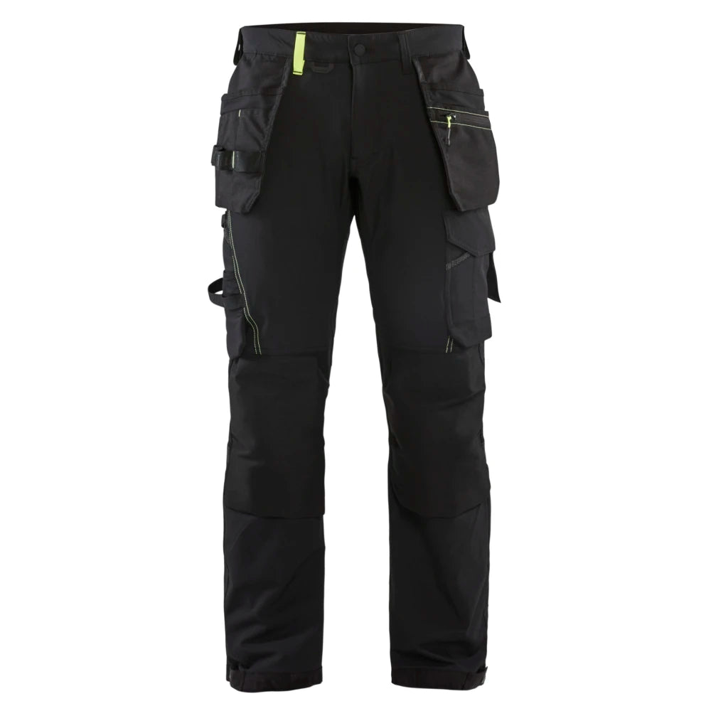 Blaklader 1522 1645 Werkbroek 4-Weg Stretch Zwart High Vis Geel