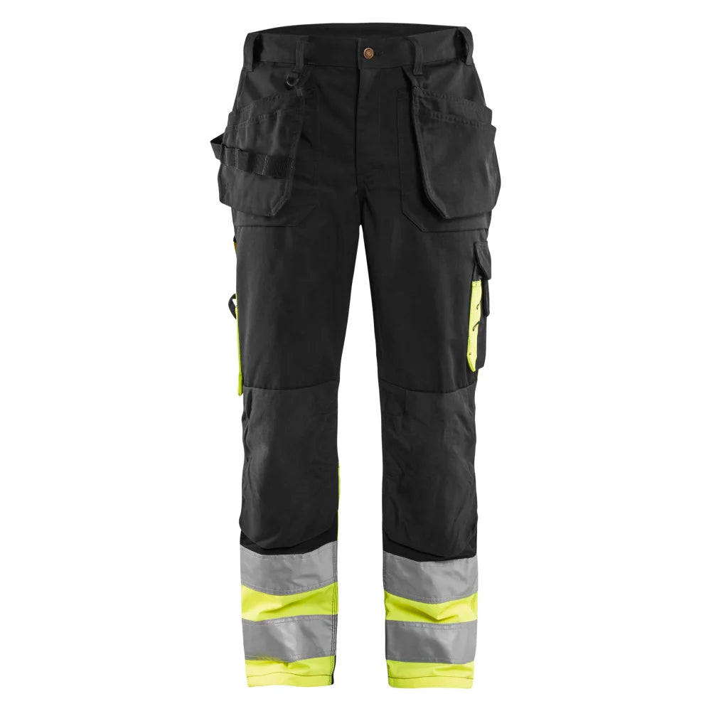 Blaklader 1529 1370 High Vis Werkbroek Zwart High Vis Geel
