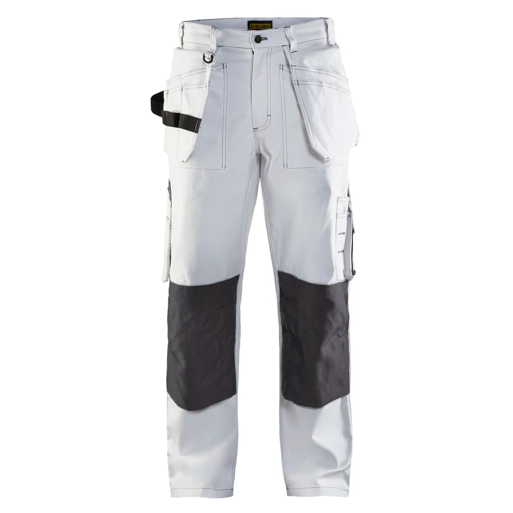 Blaklader 1531 1210 Schildersbroek Met Gereedschapszakken Wit Donkergrijs