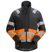 Snickers 1534 High-Vis Werkjas Klasse 1 0455  Black High Visibility Orange