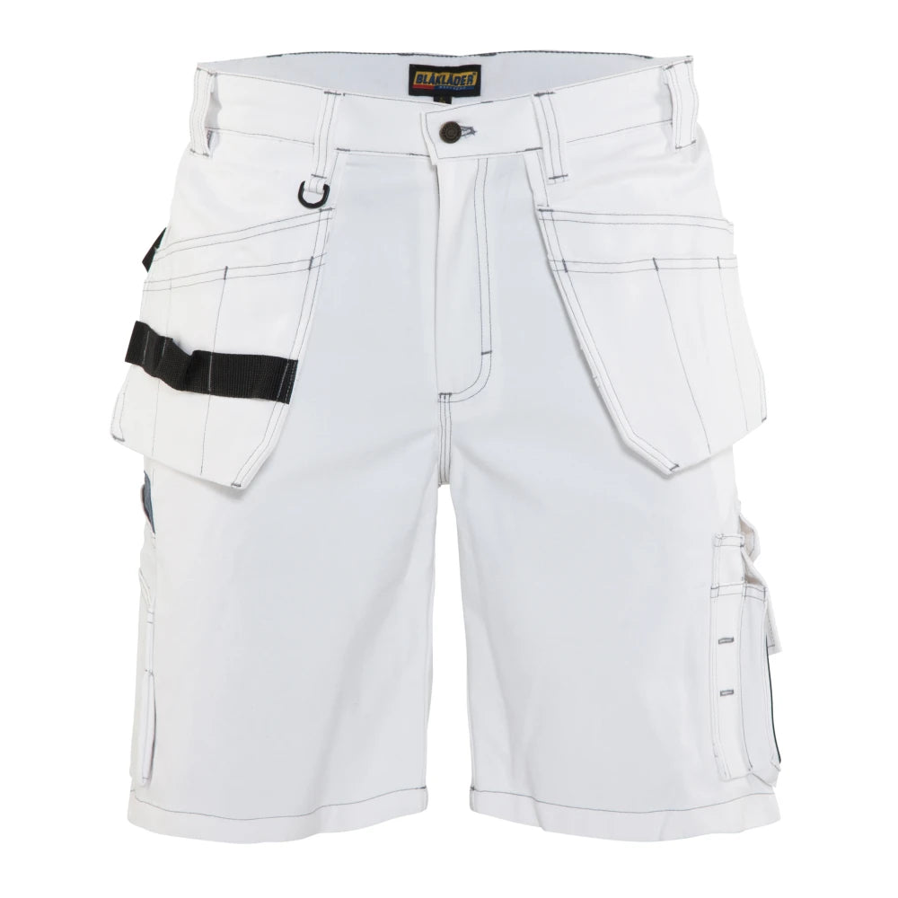 Blaklader 1536 1210 Schildersshort Met Gereedschapszakken Wit
