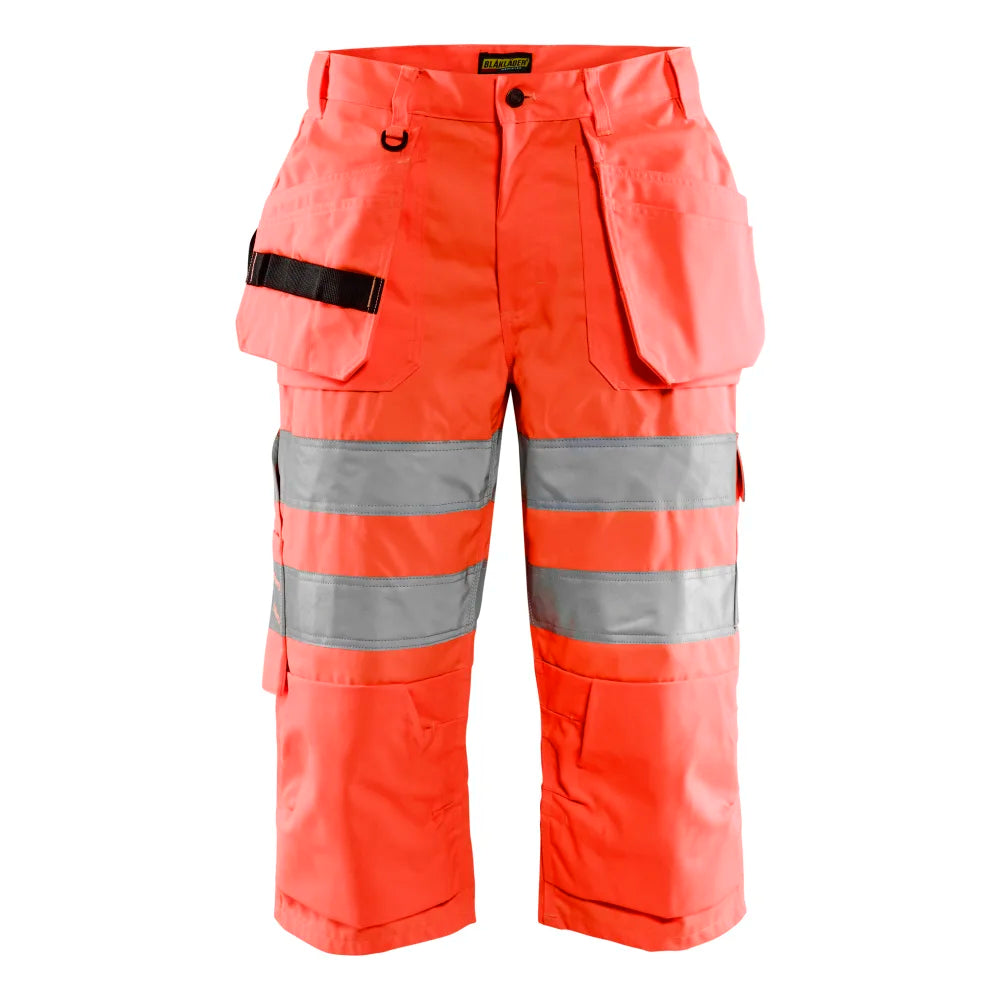 Blaklader 1539 1811 High Vis Piraatbroek Met Gereedschapszakken High Vis Rood