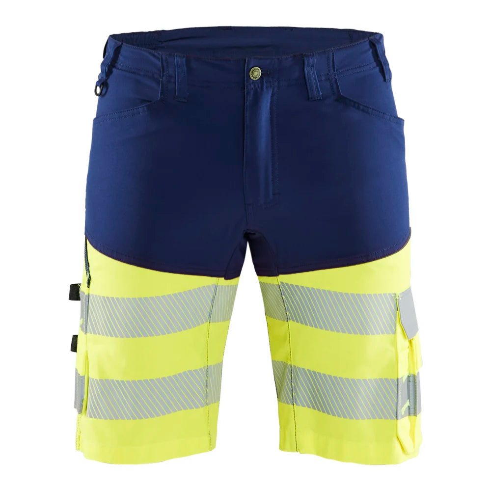Blaklader 1541 1811 High Vis Short Met Stretch Marine High Vis Geel