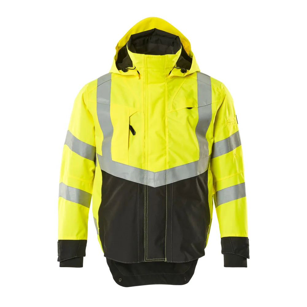 Mascot 15501-231 Shell Jas High Vis Geel Zwart