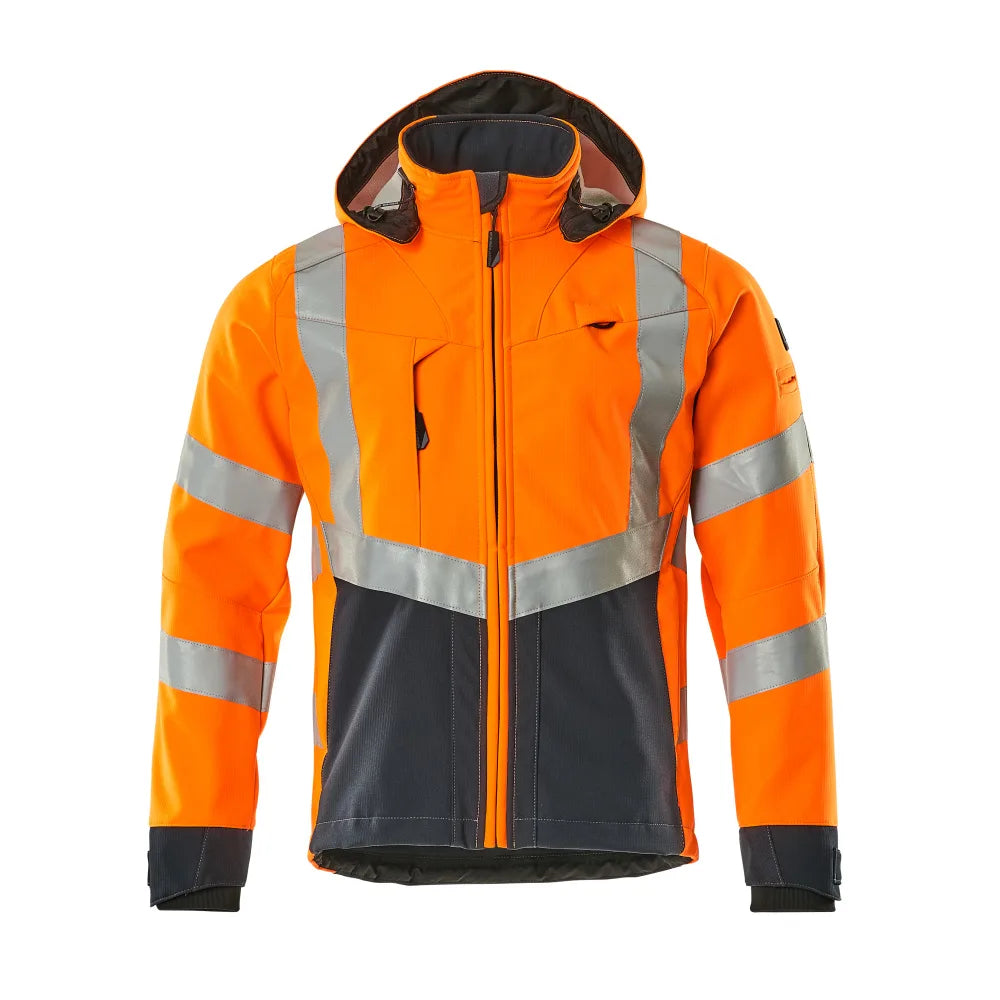 Mascot 15502-246 Softshell Jas High Vis Oranje Donkermarine