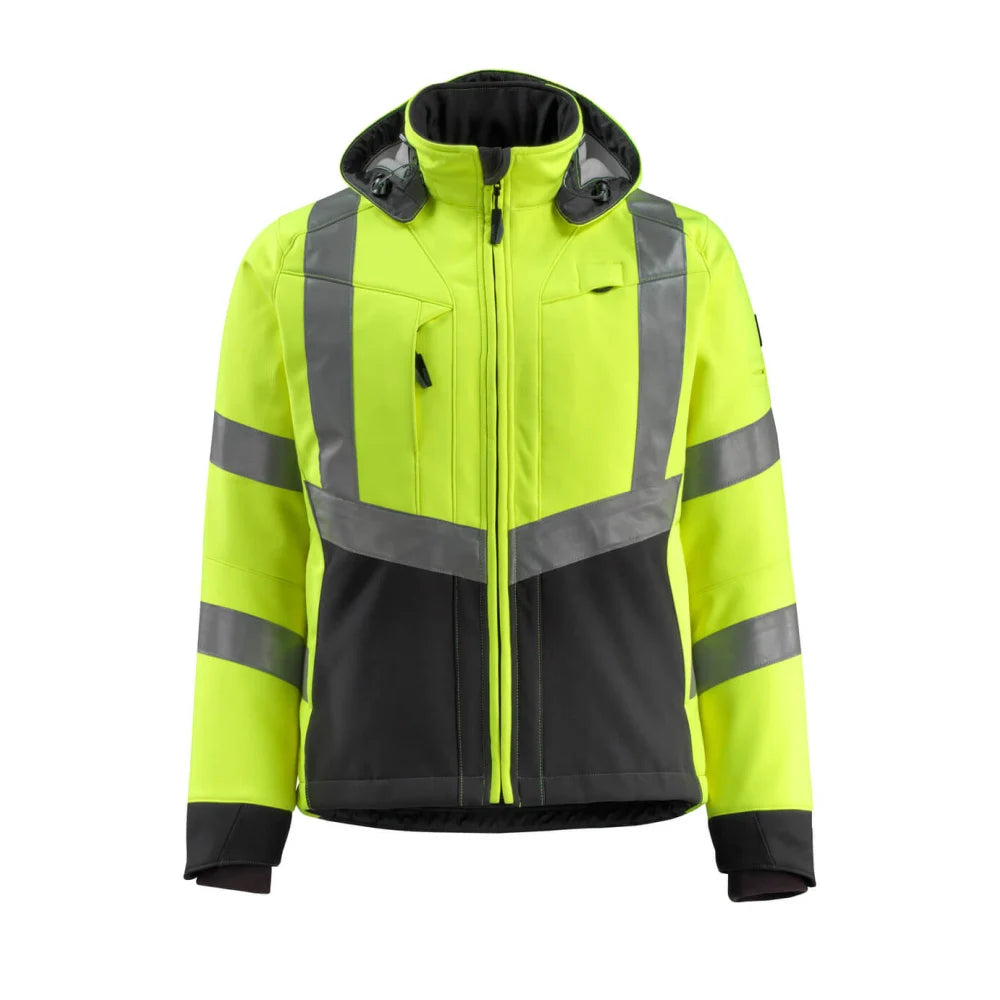 Mascot 15502-246 Softshell Jas High Vis Geel Zwart