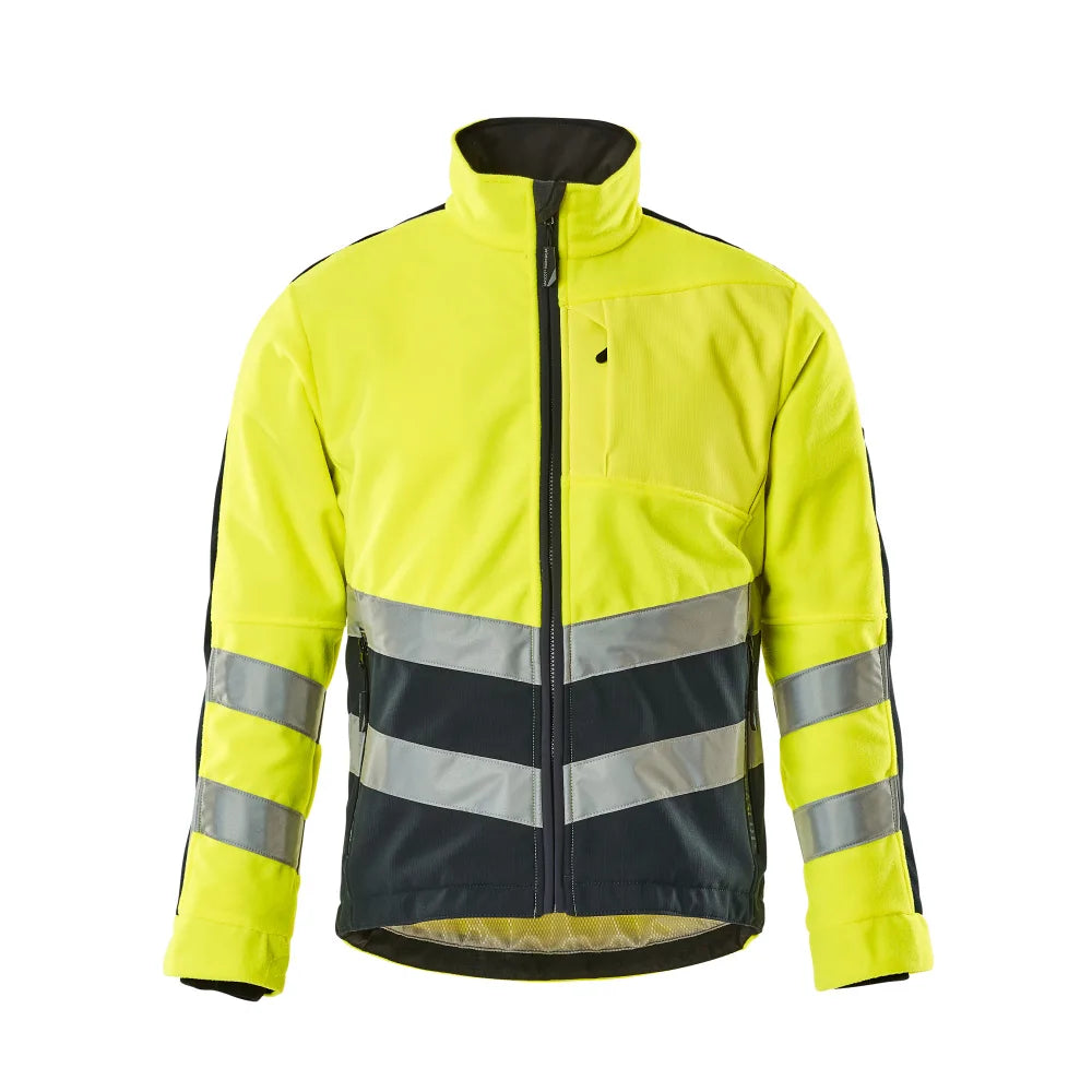 Mascot 15503-259 Fleece Jas High Vis Geel Donkermarine