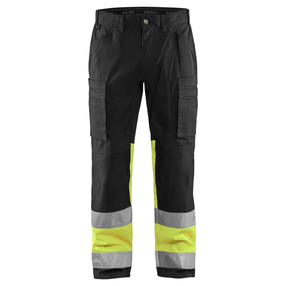 Blaklader 1551 1811 High Vis Werkbroek Met Stretch Zwart High Vis Geel