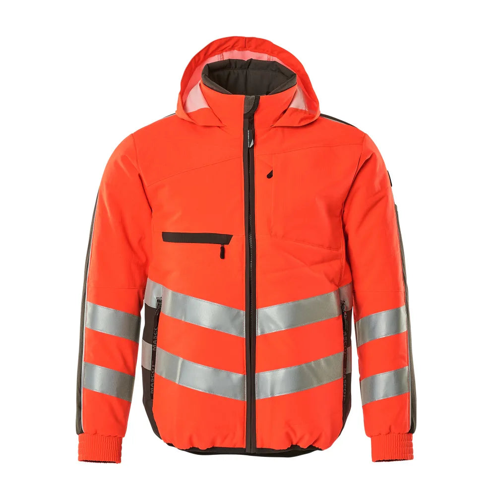 Mascot 15515-249 Jas High Vis Rood Donkerantraciet