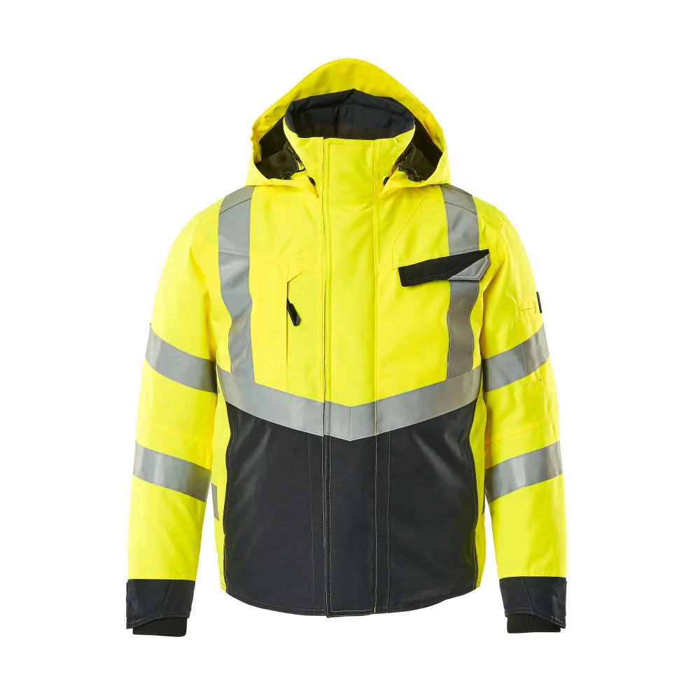 Mascot 15535-231 Winterjas High Vis Geel Donkermarine