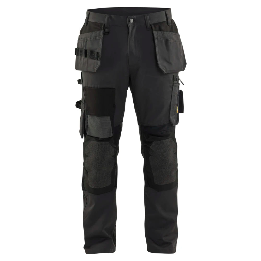Blaklader 1554 1860 Werkbroek Met Stretch En Gereedschapszakken Donkergrijs Zwart
