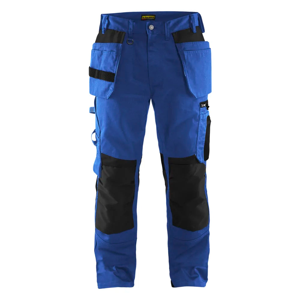 Blaklader 1555 1860 Werkbroek Met Gereedschapszakken Korenblauw Zwart