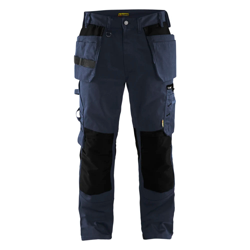 Blaklader 1555 1860 Werkbroek Met Gereedschapszakken Donker Marineblauw Zwart