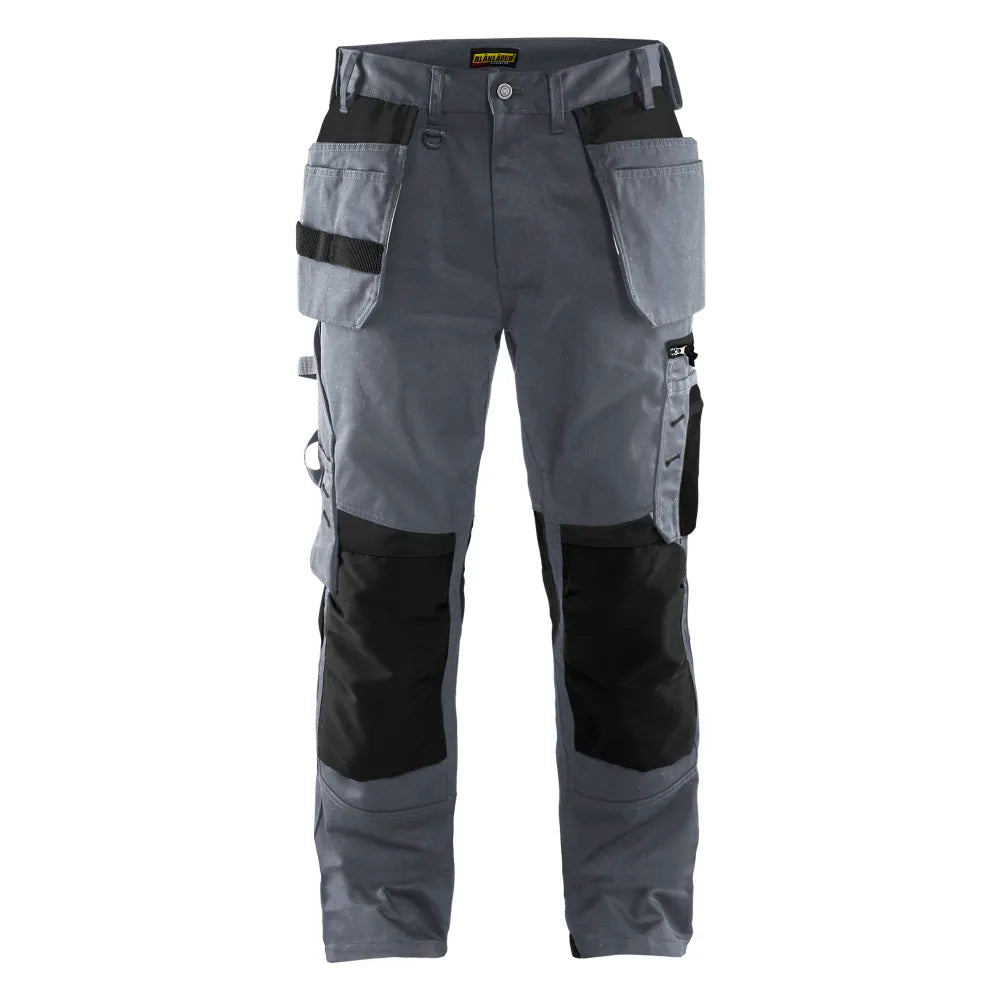 Blaklader 1555 1860 Werkbroek Met Gereedschapszakken Grijs Zwart