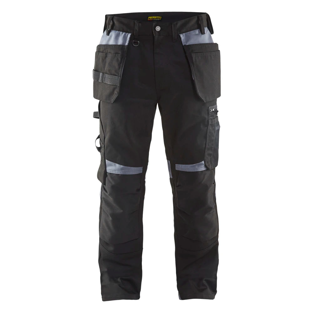 Blaklader 1555 1860 Werkbroek Met Gereedschapszakken Zwart Grijs