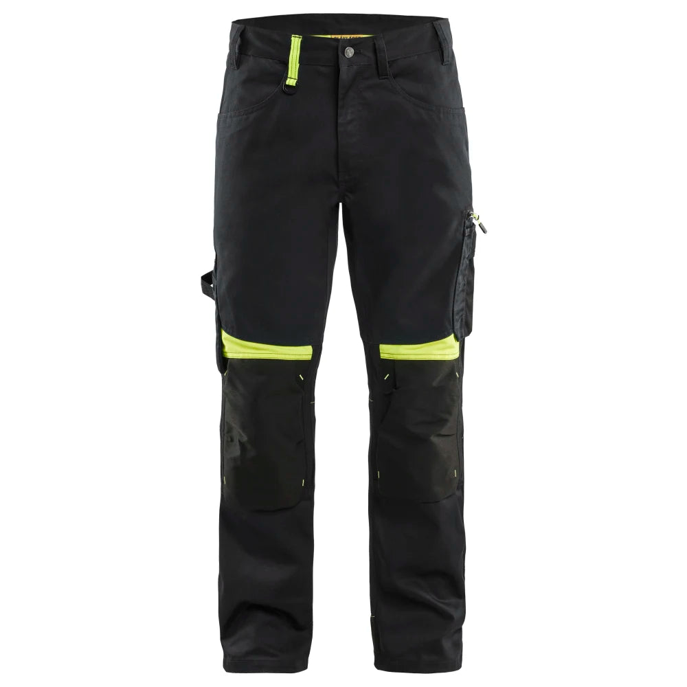 Blaklader 1556 1860 Werkbroek Zwart High Vis Geel