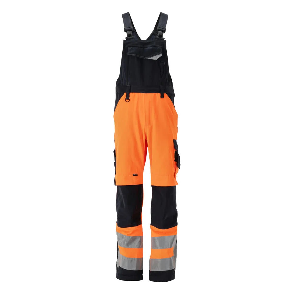 Mascot 15569-860 Amerikaanse Overall Met Kniezakken High Vis Oranje Donkermarine