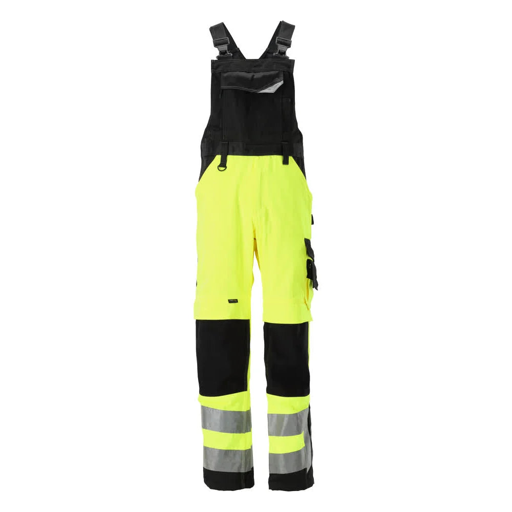Mascot 15569-860 Amerikaanse Overall Met Kniezakken High Vis Geel Zwart