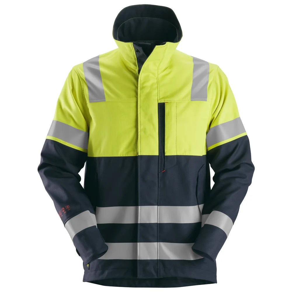 Snickers 1560 Protecwork Jack High-Vis Klasse 1 Navy High Visibility Yellow
