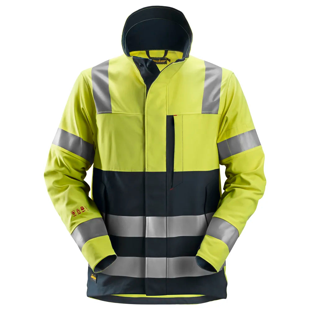 Snickers 1561 Protecwork Jack High-Vis Klasse 3 6695 High Visibility Yellow Navy
