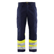 Blaklader 1564 1811 High Vis Werkbroek Marine High Vis Geel