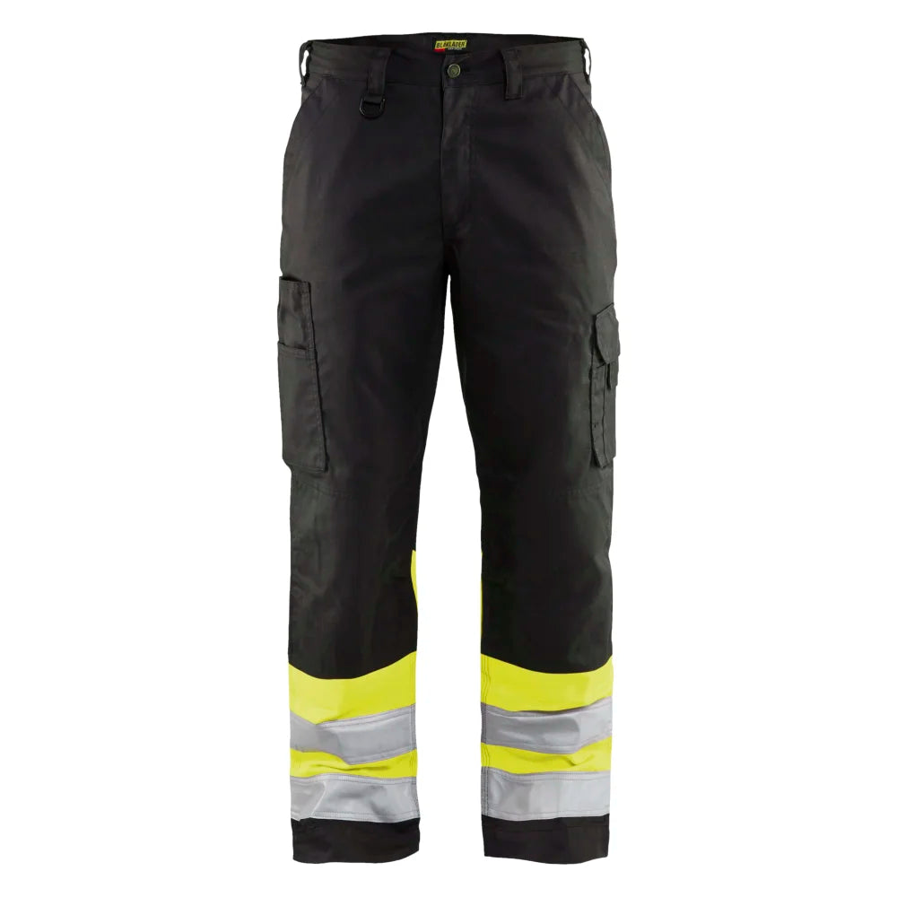 Blaklader 1564 1811 High Vis Werkbroek Zwart High Vis Geel