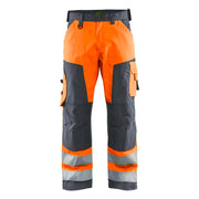Blaklader 1566 1811 High Vis Werkbroek High Vis Oranje Medium Grijs