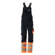 Mascot 15669-860 Amerikaanse Overall Met Kniezakken Donkermarine High Vis Oranje