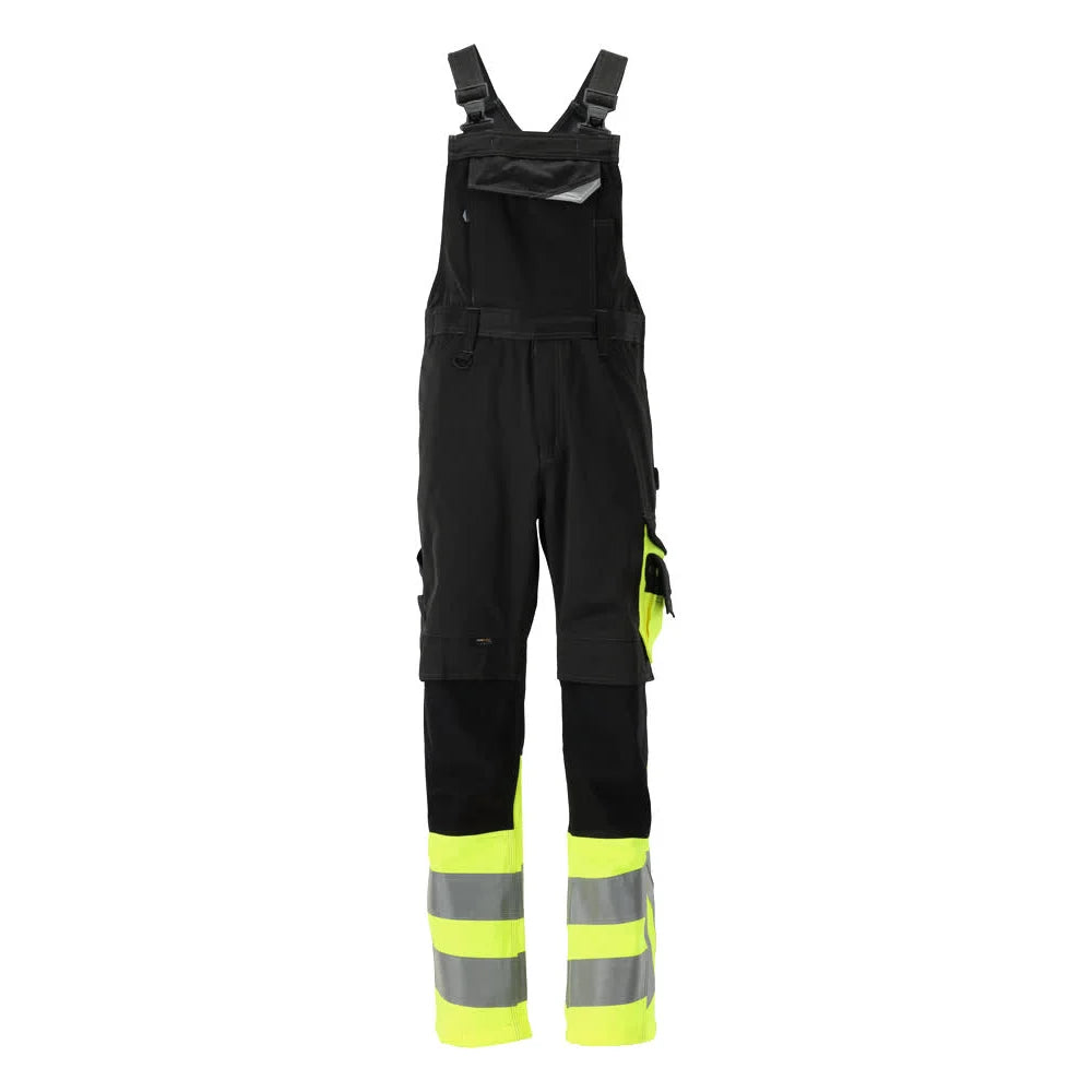 Mascot 15669-860 Amerikaanse Overall Met Kniezakken Zwart High Vis Geel