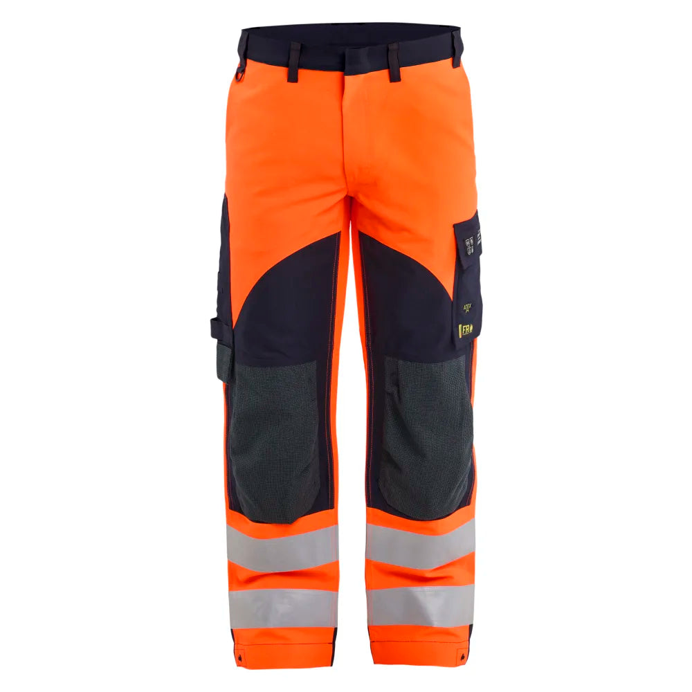 Blaklader 1588 1524 Multinorm Werkbroek Inherent High Vis Oranje Marineblauw