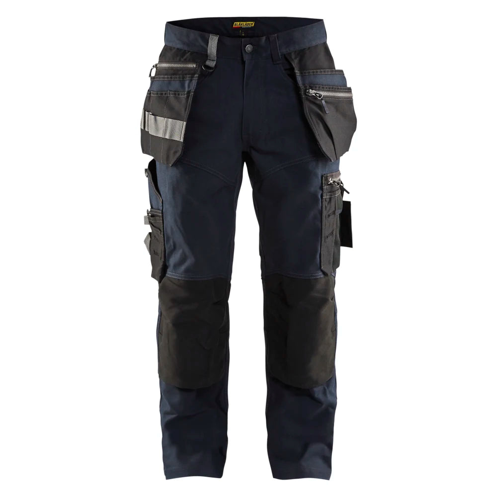 Blaklader 1590 1343 Werkbroek Met Stretch En Gereedschapszakken Donker Marineblauw Zwart