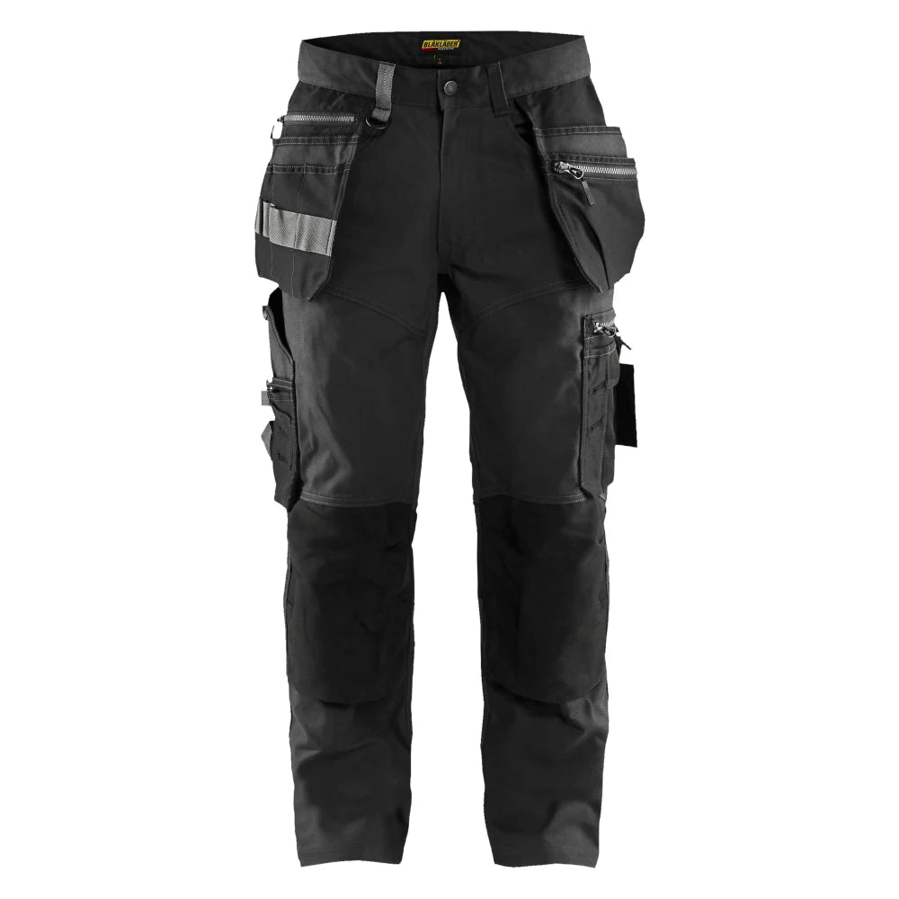 Blaklader 1590 1343 Werkbroek Met Stretch En Gereedschapszakken Donkergrijs Zwart