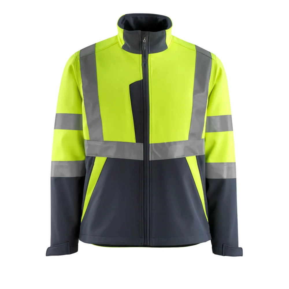 Mascot 15902-253 Softshell Jas High Vis Geel Donkermarine